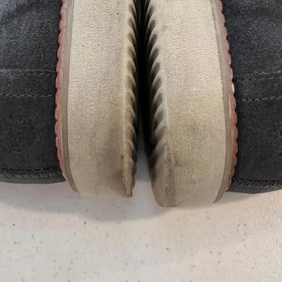 TOMS Mens Boot Porter Charcoal Gray Suede Boots Suede Boots Lace Up Mens sz 12 - Picture 5 of 9